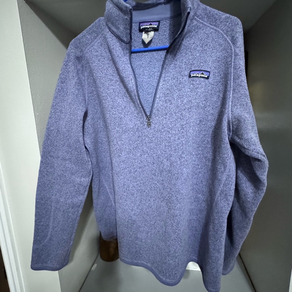Patagonia Better Sweater in heathered purple